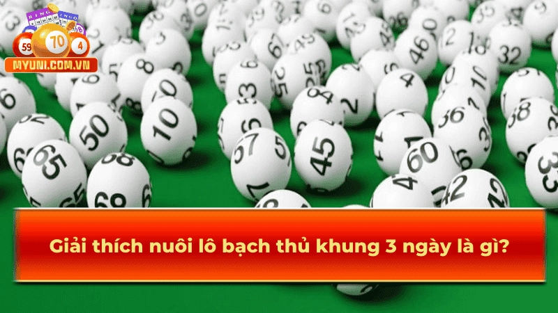 Giải thích nuôi lô bạch thủ khung 3 ngày là gì?